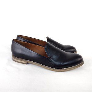 Indigo Rd. Black Flat Irhani Faux Leather Loafer Size 6